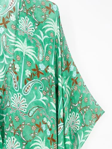 Image of Spicy Sandia Kimonos for Women Floral Beach Cover Up Loose Swimsuit Bathing Suit Coverup Cardigan for Summer Swimwear