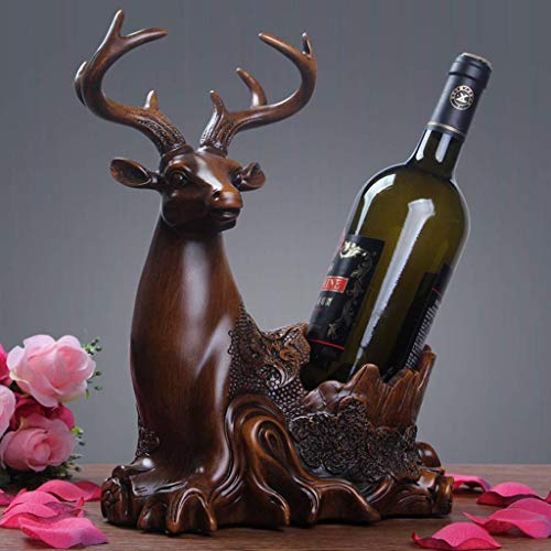 Soporte para botellas de vino de resina decorativo miniatura 4