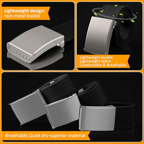 Image of Yahenda 20 Pcs Web Belt for Men Women Belt Adjustable Canvas girdle Golf Strap with Military Buckle Casual Web girdle