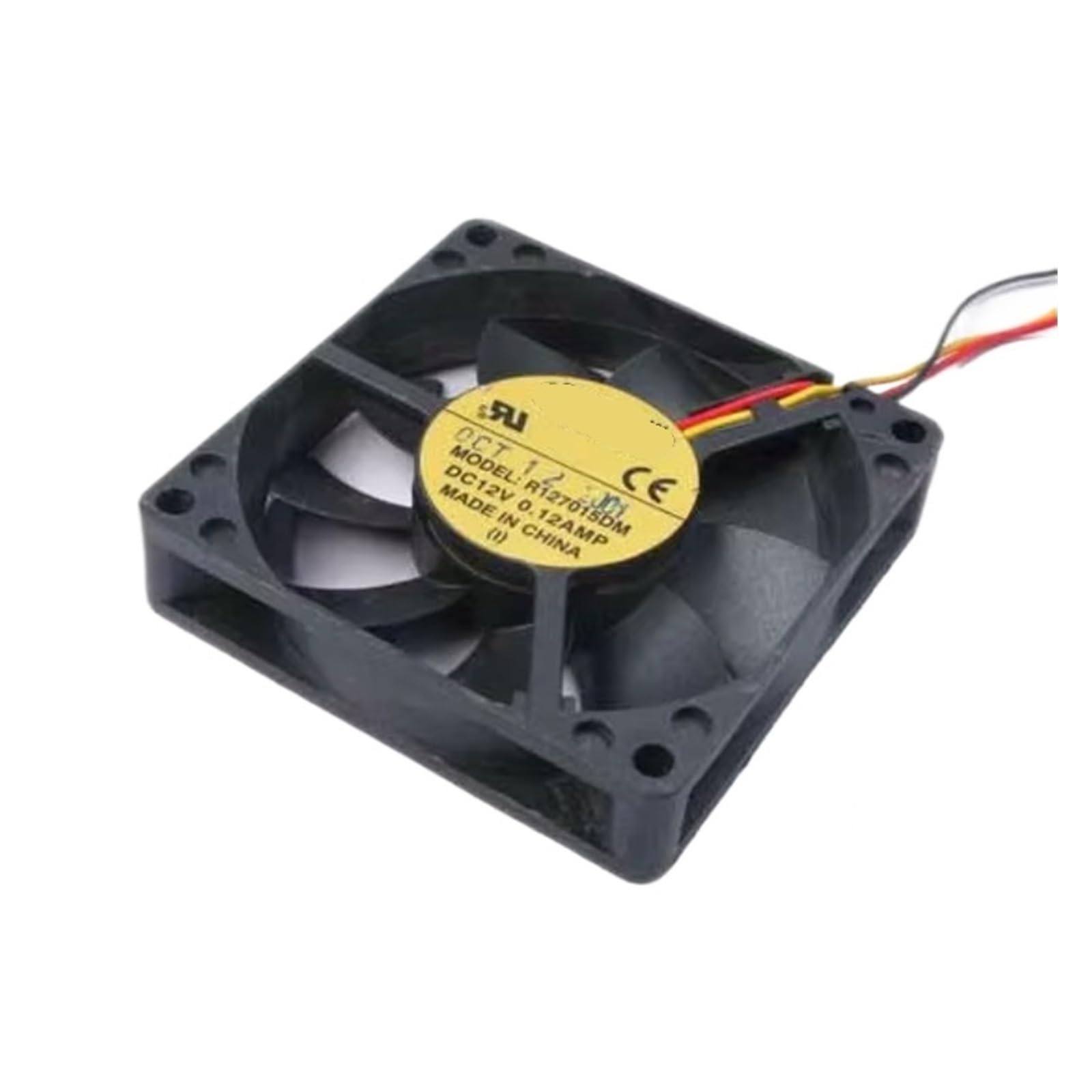 UITGVDQAT R127015DM DC 12V 0.12A 70x70x15mm 3-Wire Server Cooling Fan