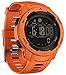 Orologio Digitale Militare da Uomo, Contapassi, Contacalorie, Cronometro, Sveglia, Retroilluminazione LED, Impermeabile 5 ATM, Arancione