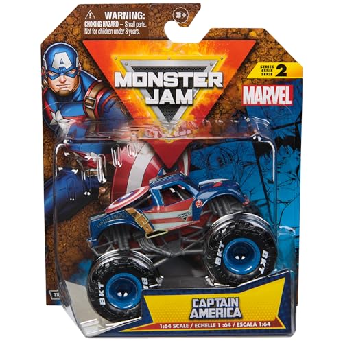 Spin Monster Jam Marvel Capitan America 6069960-CA