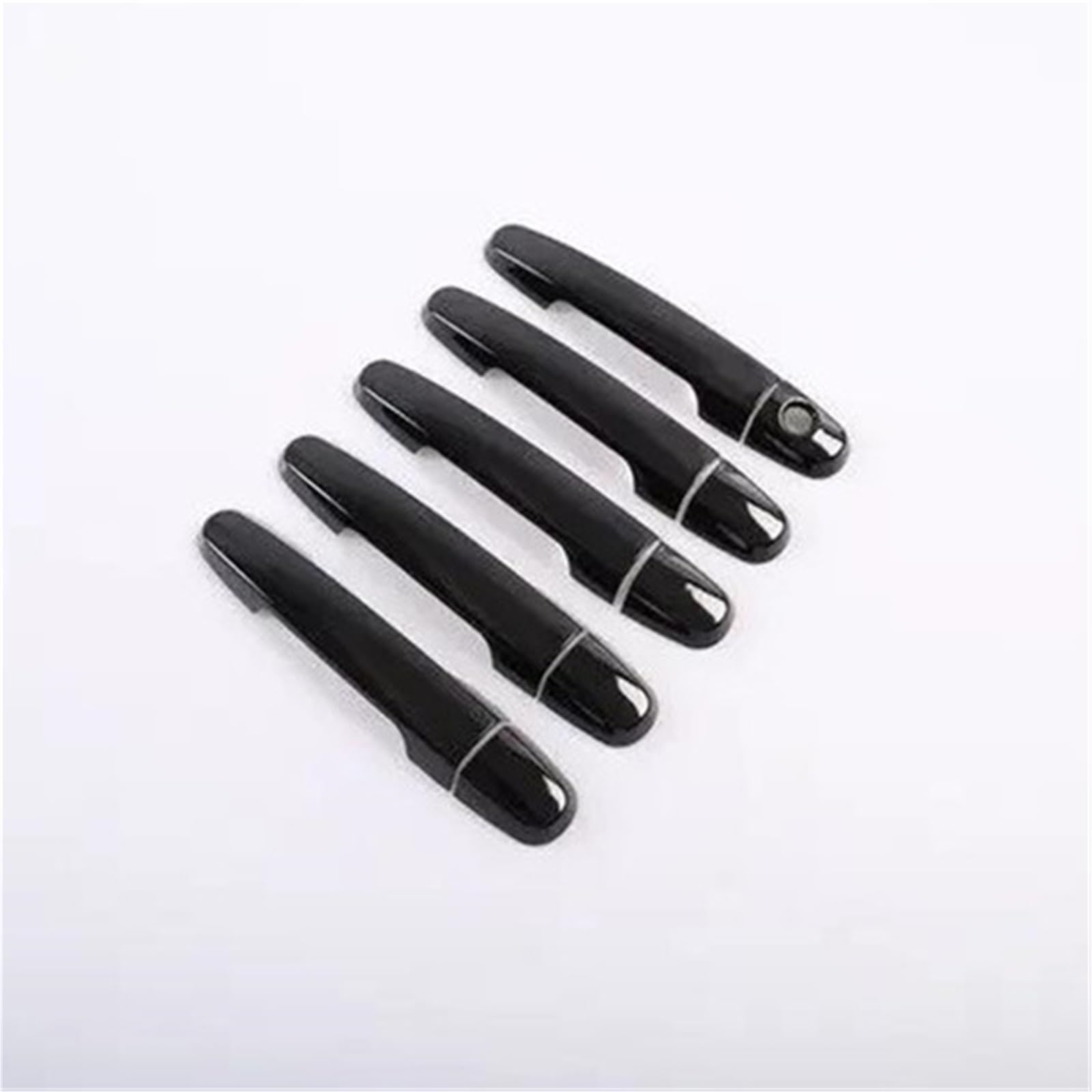 Yytemd Black 0 Button Car Door Handle Covers Styling Accessories For Toyota For Rav4 2006-2013 Chrome(Black 0 Button)