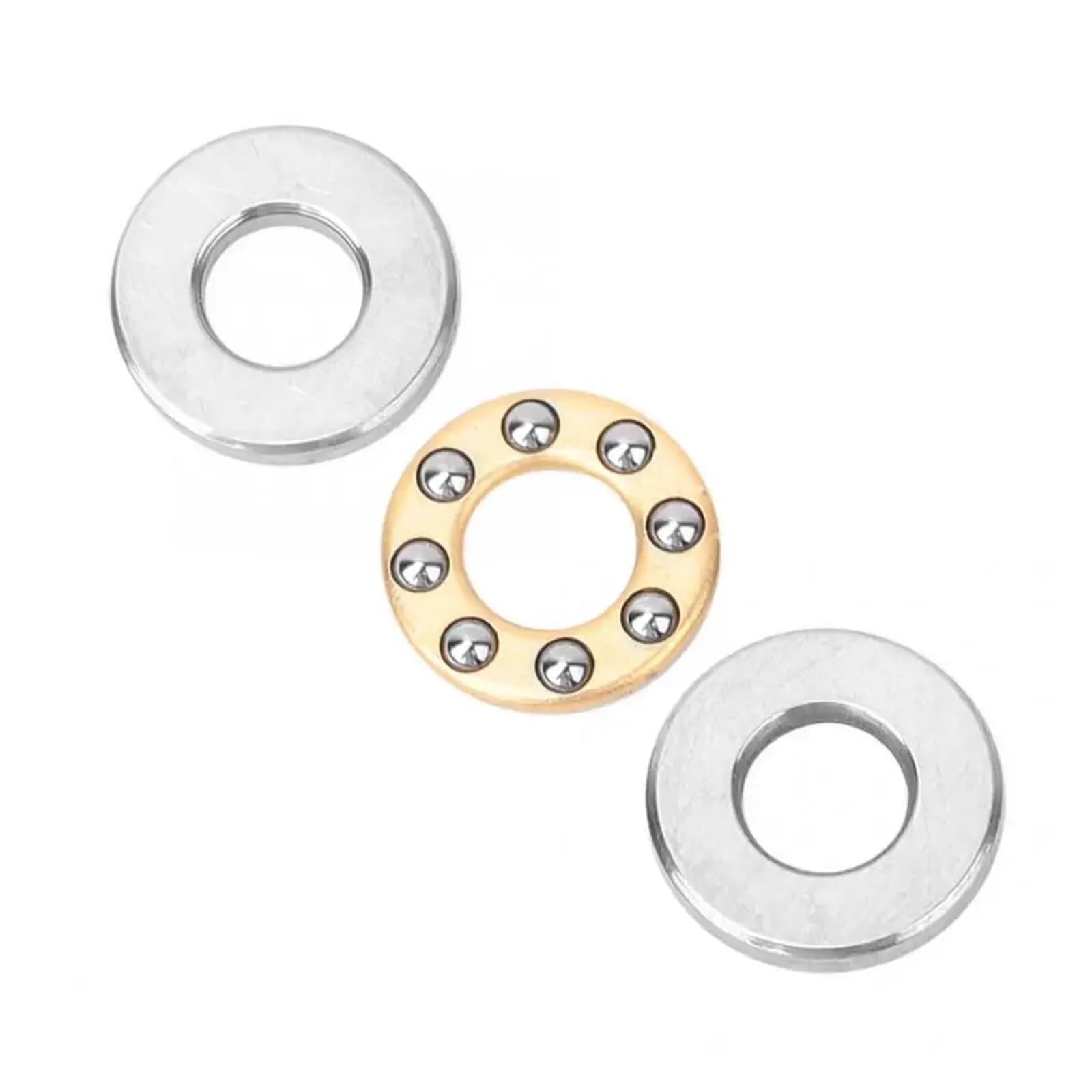 Aspectos, 10 piezas F2.5-6M/F3-8M/F4-9M/F4-10M Rodamiento de agujas empuje Juego rodamientos planos axiales metal alta precisión en miniatura (4x10x4 mm)(4x10x4mm)