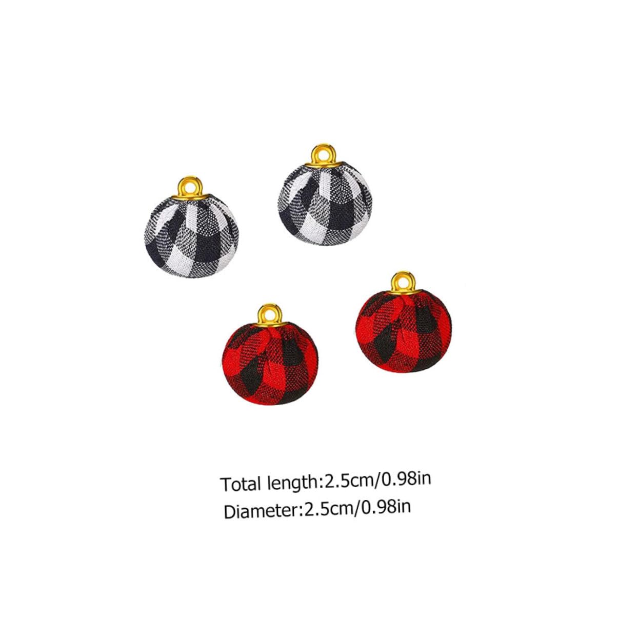 Cabilock 72 Piezas Bolas De Navidad Ornamento del Festival Decoración De Bolas De Árbol De Navidad Adornos De Bolas De Brillo Accesorio Navideño Pequeño Colgante Algodón Delicado