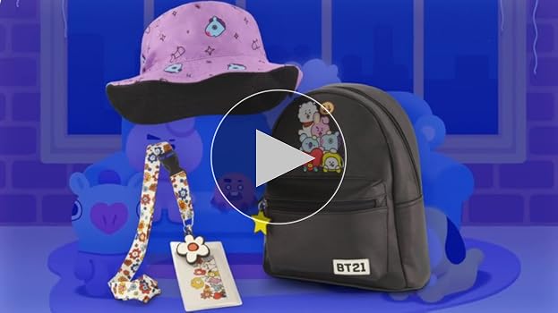 BT21 LINE Friends Bucket Hat, Wide Brim Packable Summer