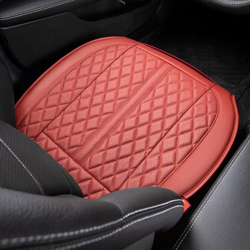 POKSRI 1 STK Auto sitzkissen Echtes Rindsleder,Vorderes Unteres Fahrer Sitz Bezug Abdeckungen,Echtes Kuhleder,Anti-rutsch,passt für die meisten Fahrzeuge ab A-Segment.(vorne Sitzkissen,Wein) POKSRI 1 STK Auto sitzkissen Echtes Rindsleder,Vorderes Unteres Fahrer Sitz Bezug Abdeckungen,Echtes Kuhleder,Anti-rutsch,passt für die meisten Fahrzeuge ab A-Segment.(vorne Sitzkissen,Wein)