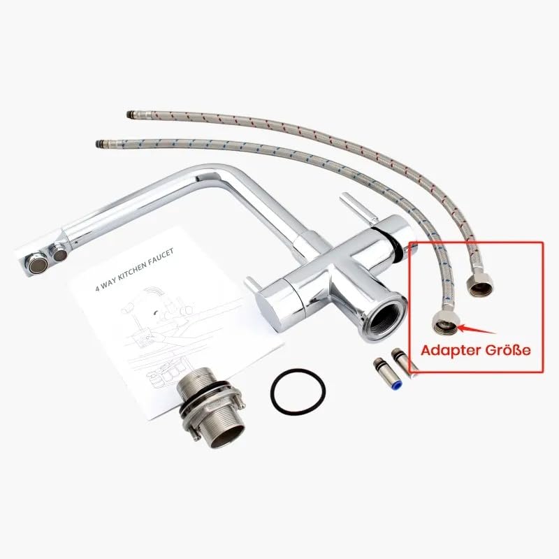 Osmo Star 2.0 + 4-Wege-Wasserhahn – Komplettset (Silber)