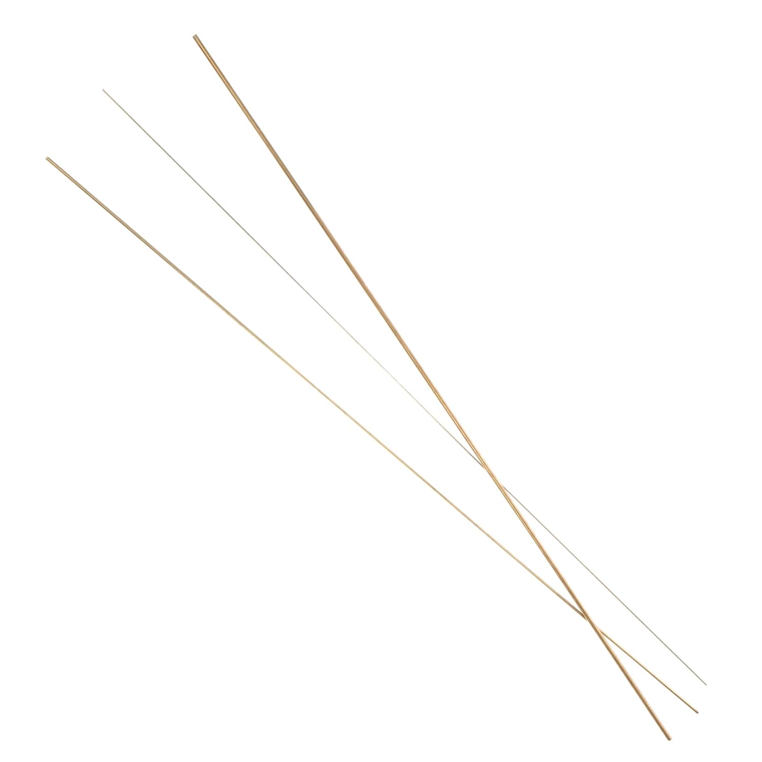 Gatuida 9pcs Round Brass Rods DIY Handicraft Rods Brass Kit Craft Making Supplies