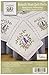 Tobin Stamped Quilt Blocks Cross Stitch Kit, 18 by 18-Inch, Butterfly Heart, White, 6 Per Package