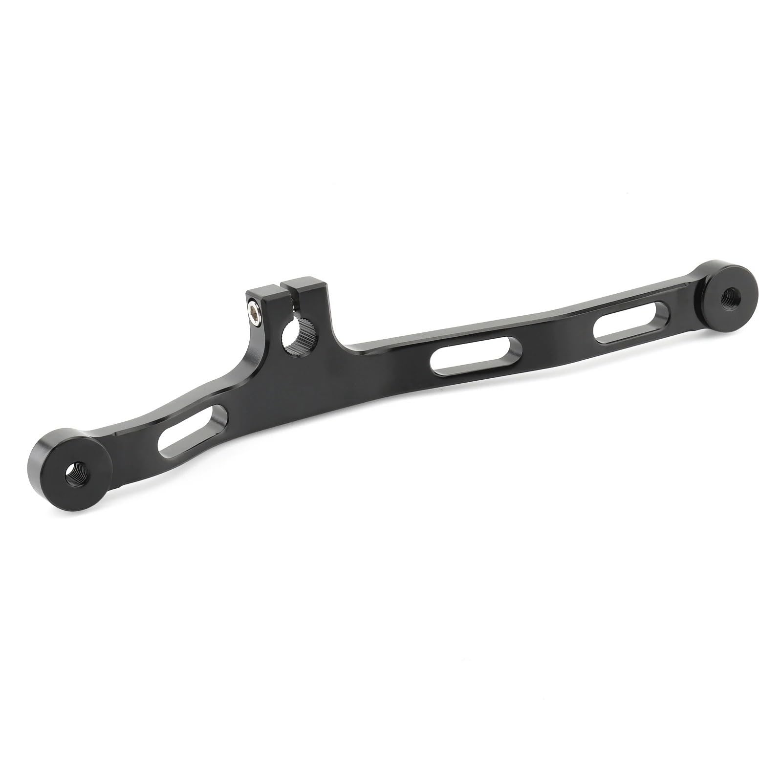 ASHCOUZ Pedale del cambio Leva del Cambio Pieghevole per Leva cambio Para punta e tallone in alluminio per comandi centrali per, adatta per Dyna Fat Street Bob Low Rider Super Wide Glide(Black)