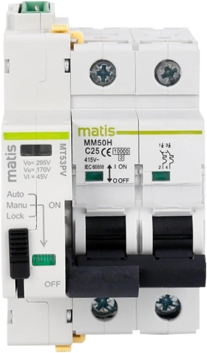 Voltage Protector 220V with 2P Circuit Breaker for Solar Panel(MCB-2P-C16A)