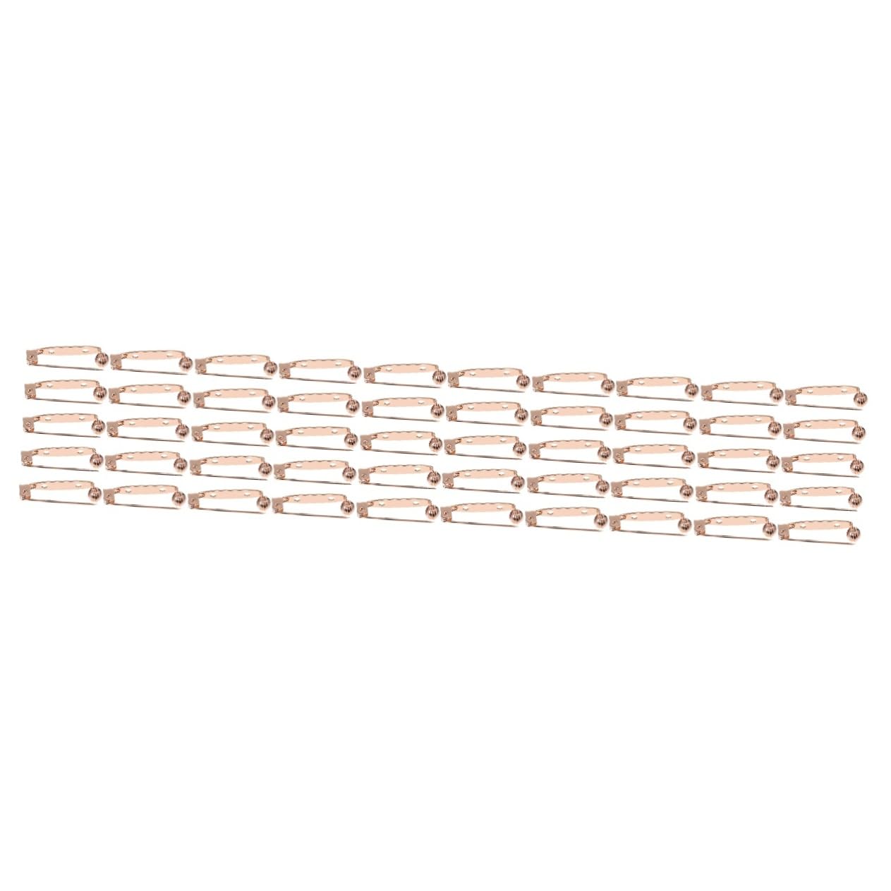 BESTYASH Alfiler Pin Horquillas Moño Chaquetones Mantoncillos Miçangas Broches De Seguridad De Bricolaje Patas Cierre Pasadores De Barra Broche De Seguridad Cobre Golden