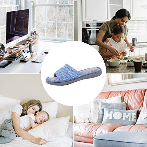 isotoner Women's Space Dyed Andrea Slide Slipper with Moisture Wicking for Indoor/Outdoor Comfort and Arch Support4