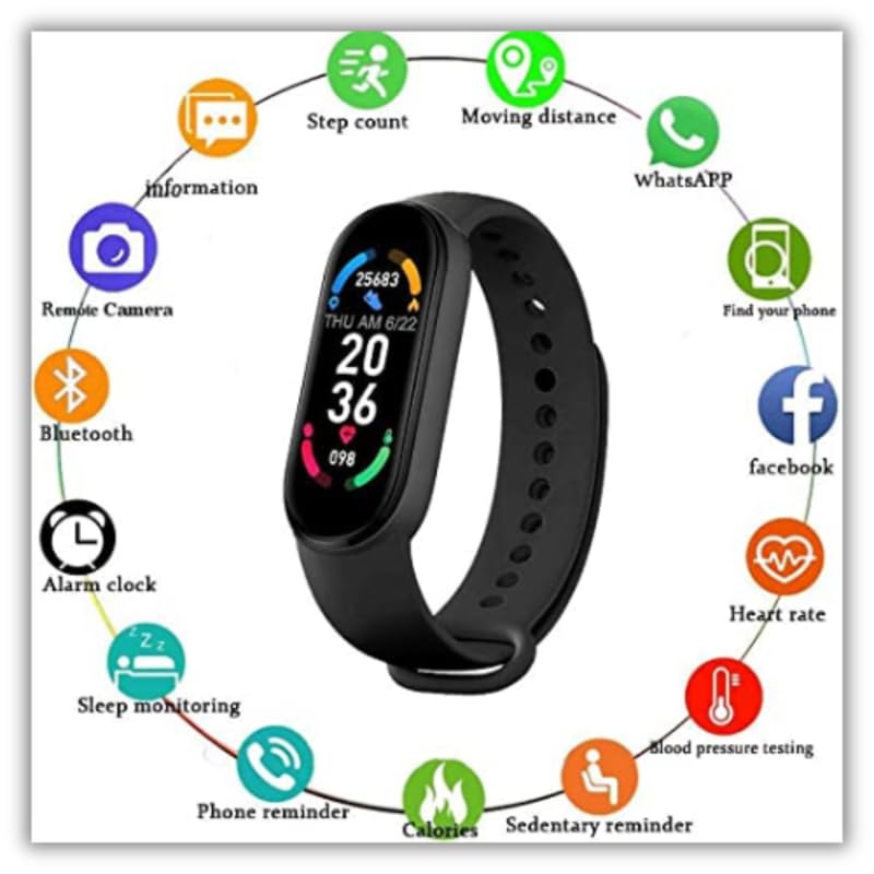 Image of Drumstone 𝟏𝟓-𝐘𝐞𝐚𝐫 𝐋𝐨𝐧𝐠-𝐋𝐢𝐟𝐞 𝐖𝐚𝐫𝐫𝐚𝐧𝐭𝐲, Fitness Activity Tracker Band with Heart Rate Tracking, Step Monitoring, Sports Tracking Modes and Comfortable Wrist Strap, fitness bracelet