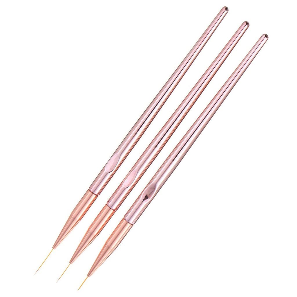 Professionale Nail Art Penna Penna Manicure Pennelli 3 Pz Disegno Design Flower Design Tondo Penna Penna Penna Strumenti for Penna Penna Penna Penna Penna