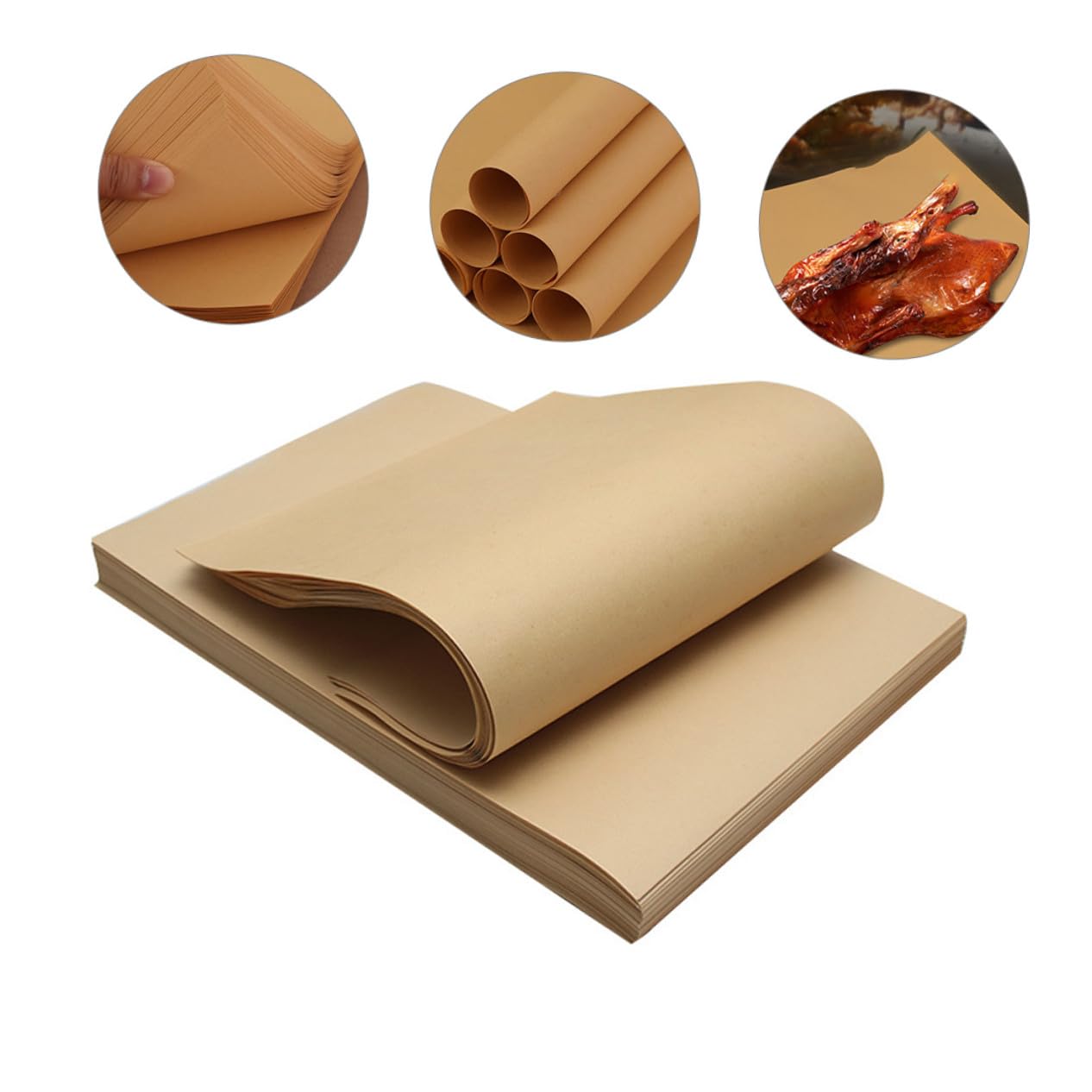 ABOOFAN 300 hojas Papel de Envolver Alimentos Papel Apto para Contacto con Comida Resistente y Desgarro para Sándwiches Pan y Queso y Snacks