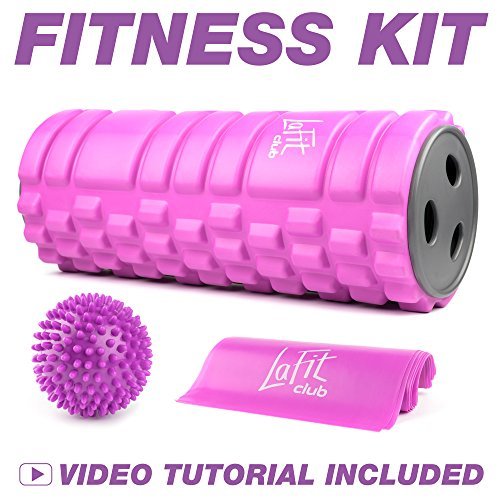 Foam Roller for Muscles Kit - Massage Roller for Women - Muscle Roller for Back Exercise - Portable Massager Rollers & Balls for Physical Therapy - Sports Gifts for Women