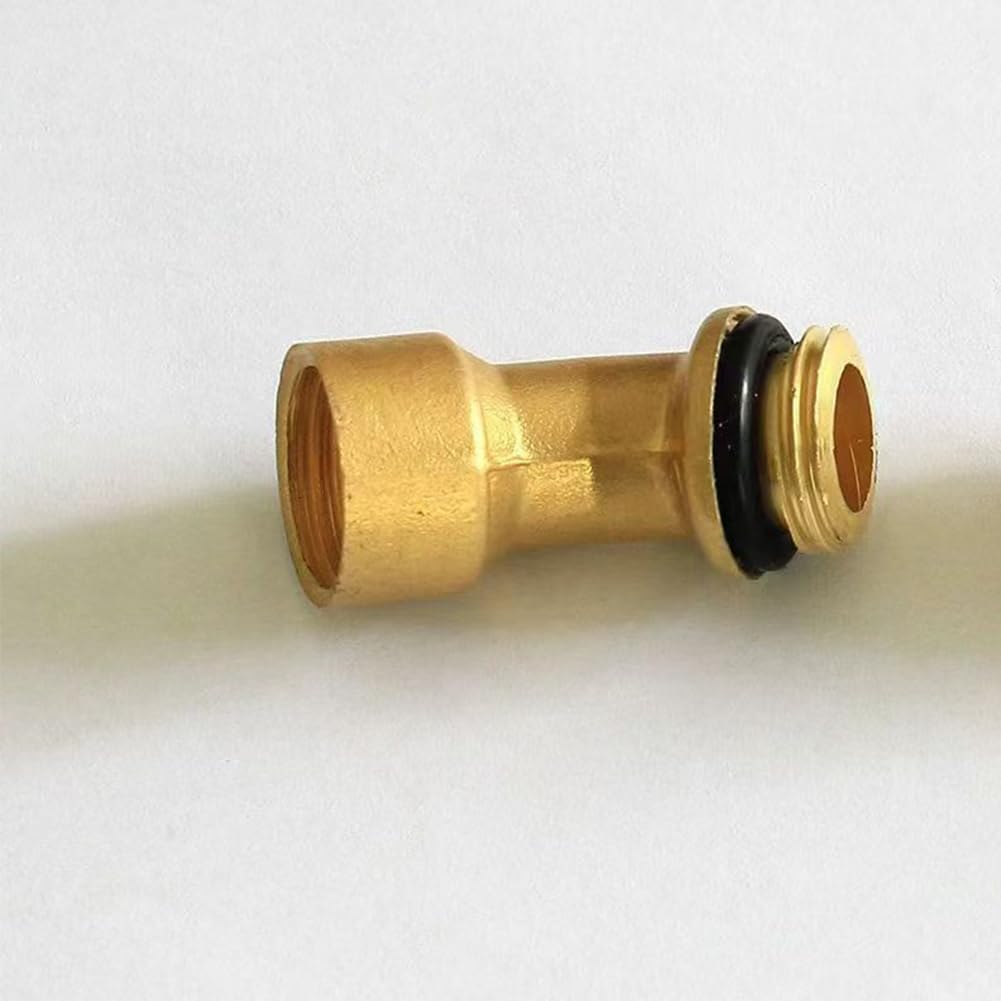 Ugelli per idropulitrici, ugelli a innesto rapido, Ugello regolabile multicolore ad alta pressione e punta di spruzzo in acciaio inossidabile. O-ring for rondella da 2-10 pezzi(Brass Elbow Nozzle,5pc)