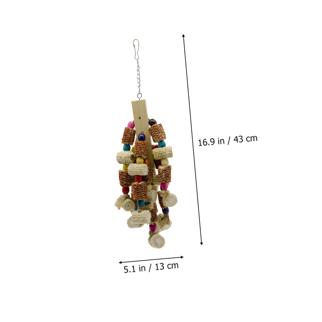 YARNOW 2 Pièces Jouet à Mâcher Oiseau Jouet Déchirant Oiseau s pour Petits x s Perroquet à Mâcher pour Pendaison Épi De Maïs Cage pour Animaux De Compagnie