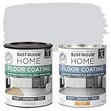 Rust-Oleum 367593 Home Interior Floor Coating Kit, Matte Pearl Gray 2 Count (Pack of 1)