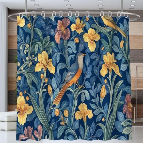 Rideau de douche anti-projections d'eau 180x200 cm lavable pour sol sec et propre
