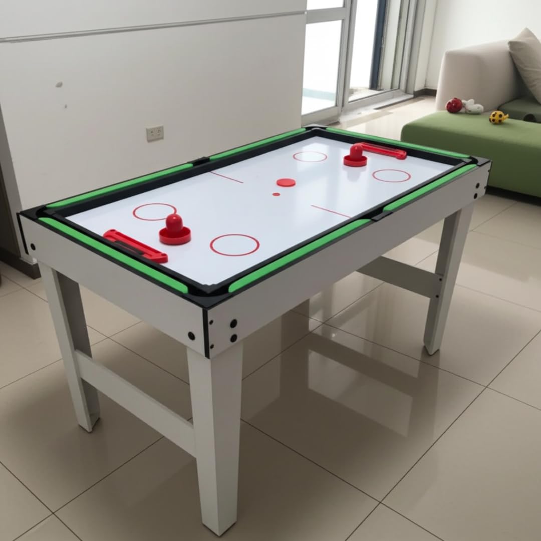 Tavolo da Gioco 4 in 1 - Biliardino, Air Hockey, Biliardo, Ping Pong - Calcio Balilla Multigioco per Bambini - Tavolo Multifunzione in MDF
