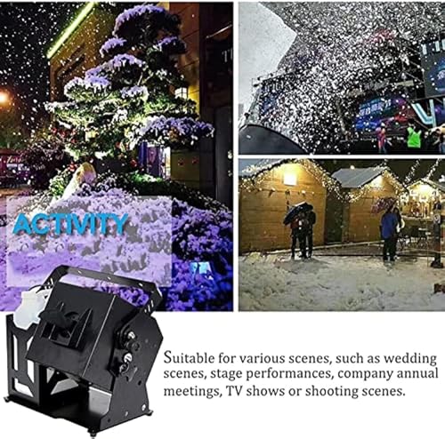 Machine à neige portable 600W effet flocon tombant avec télécommande DJ - 2