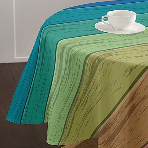 Nappe ronde 3D haut de gamme pour table circulaire, modèle imperméable multicolore 90cm