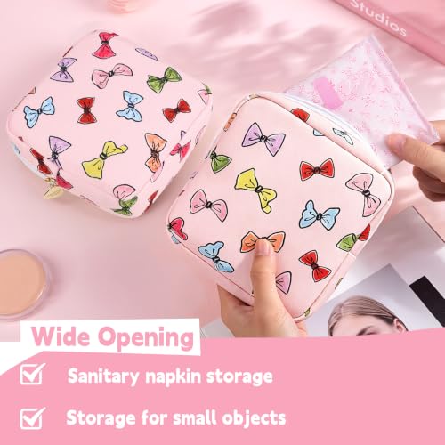 Image of Period Bag for Women, Polyester Sanitary Napkin Storage Bag