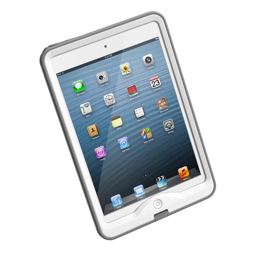 LifeProof NUUD iPad Mini 1 Waterproof Case - Retail Packaging - WHITE/GREY