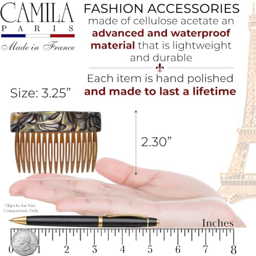 Image of Camila Paris CP3767 Hair Side Comb, 3 inch Small French Twist Hair Combs Clips