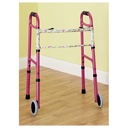 Folding Walker Color: Pink