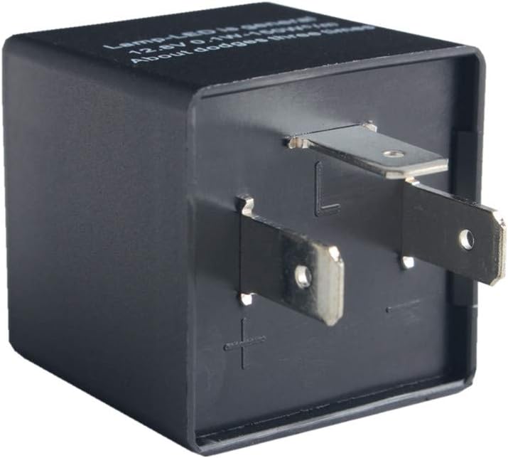 Flash Deals - 40% OFF Dewhel 1 pc 3-Pin CF-13 CF13 EP34 Electronic Flasher Relay Fix w/Speed Adjustable Function for LED Turn Signal Light Bulbs Resolve Rapid Quick Flash Issue