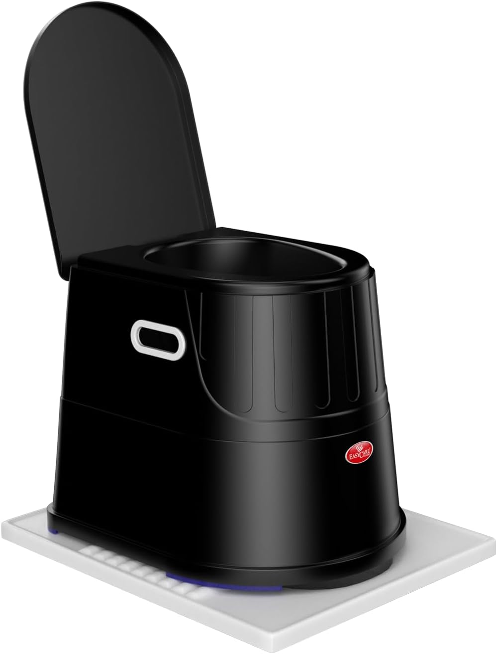 EASYCARE® Heavy Duty Premium Portable Indian to Western Toilet Converter | Commode Stool for Patients, Adults, Elderly, Kids, Handicap | Portable Toilet Seat | Toilet Chair I Capacity Upto 125 Kgs (Black)