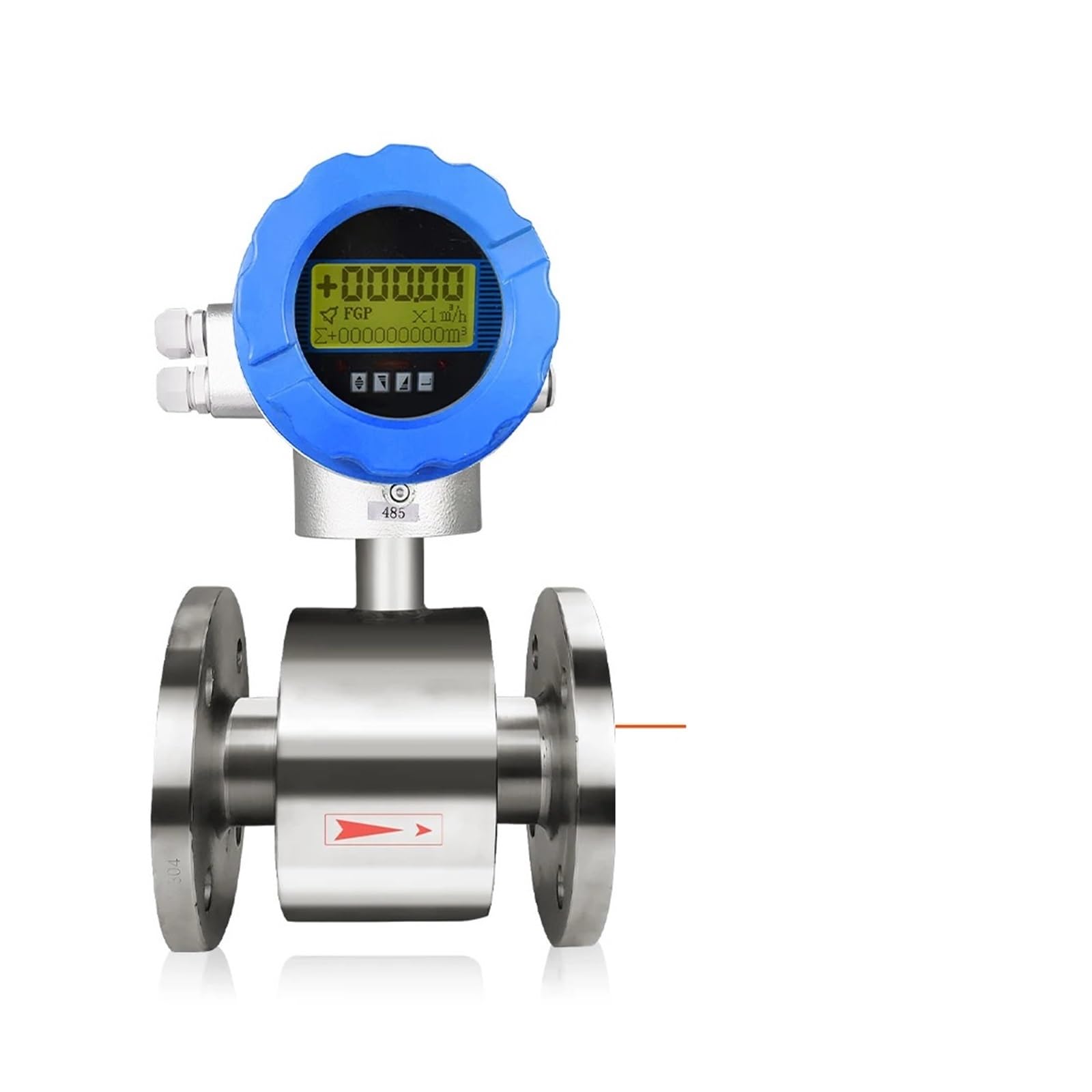 KSZHZYMGX SS304 Electromagnetic Water Flow Meter Base Liquid Sewage Slurry Flowmeter DN25 D(DN40)