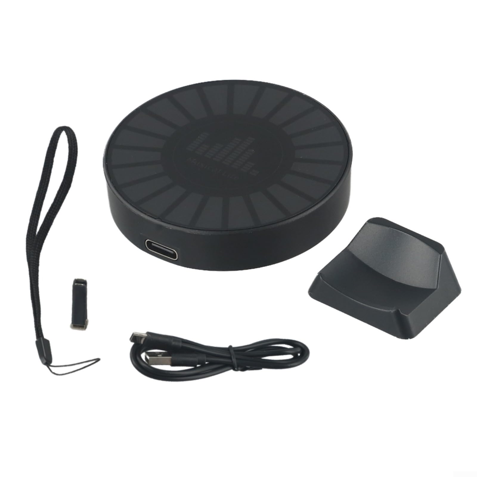 Sensore elettronico di rilevamento del rumore di vibrazione EMF con indicatore di luce RGB 2K HD attivato dalla voce Apparecchiatura di indagine paranormale Microfono incorporato 8 modalità di