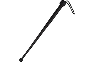 Swagger Sticks - Black Storm Leather Whip Crops