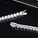 925 Sterling Silver Tennis Necklace| 3 Prong 5mm Round Cubic Zirconia Cut Faux Diamond Tennis Chain for Women and Men Bridal Wedding Jewelry 18 inches
