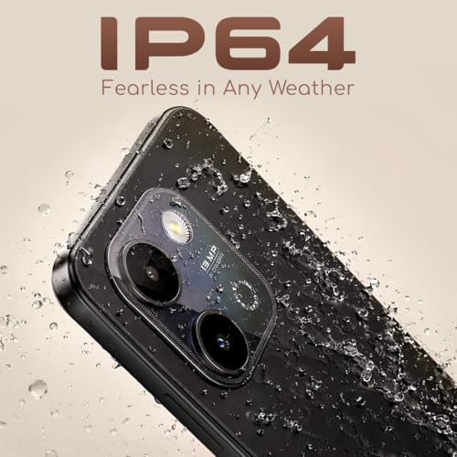 Image of Lava Bold N2 (Indus Black, 4 GB RAM, 64 GB Storage) | 13MP AI Dual Rear Camera | Largest 6.75 inch HD+ Display | 5000 mAh Battery & 10W Charging | IP64 Water & Dust Proof | Charger & Phone-Case in Box