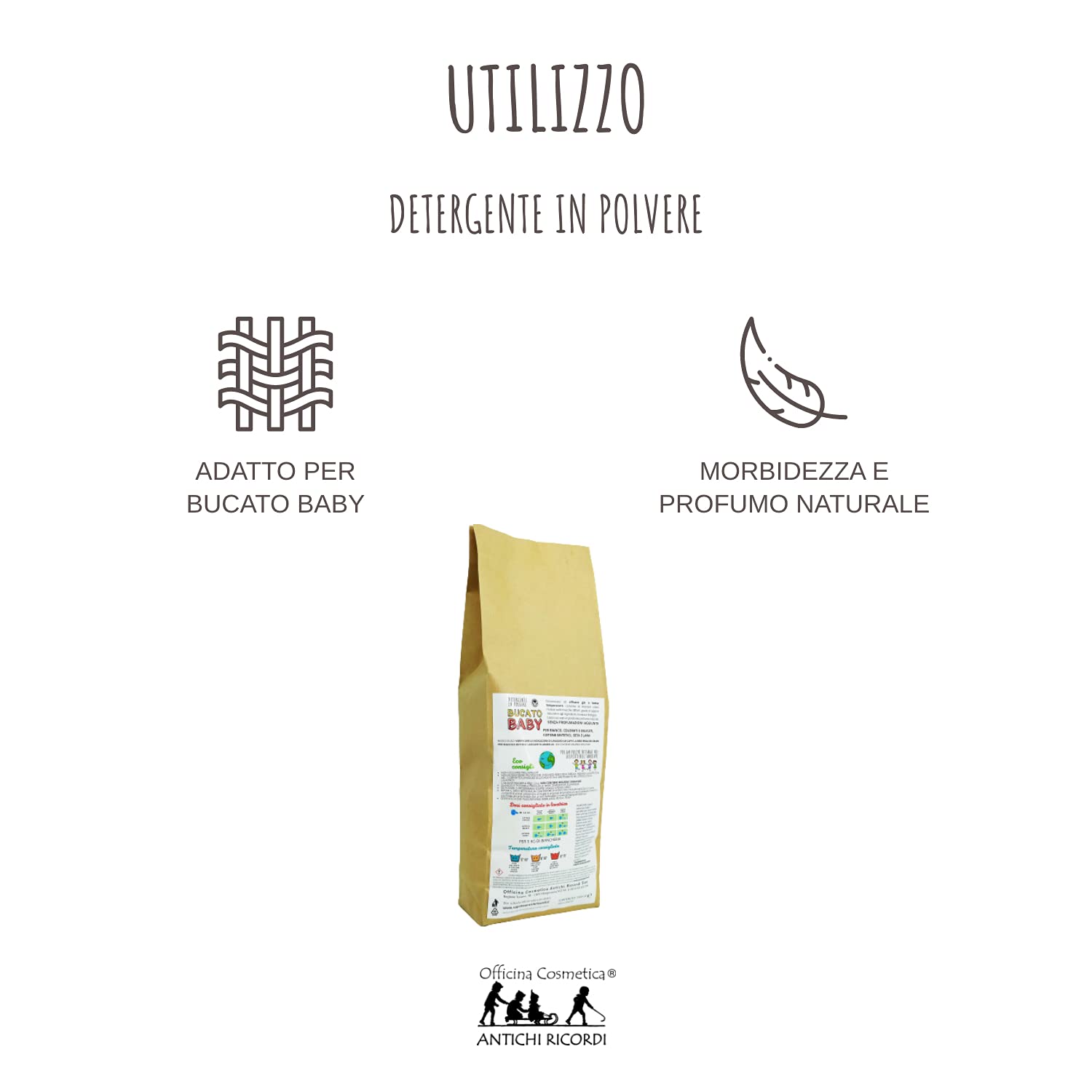 Detersivo per Bucato in Polvere per Lavatrice 1,3 kg