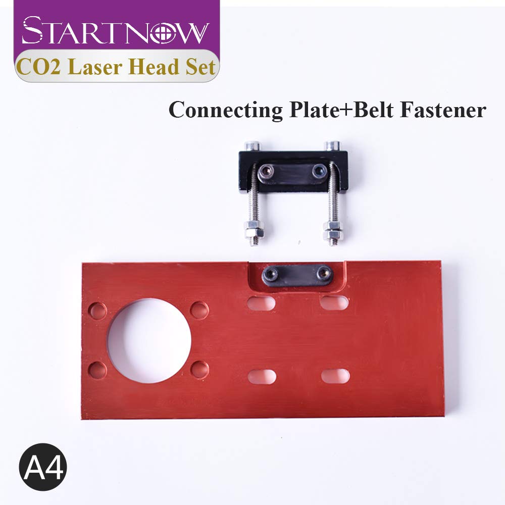 Startnow Set di testine laser CO2 per messa a fuoco a specchio, supporto integrativo per meccanismi di macchine da taglio laser, parti di dispositivi (nero, set A1, A2, A3, A4-63,5)