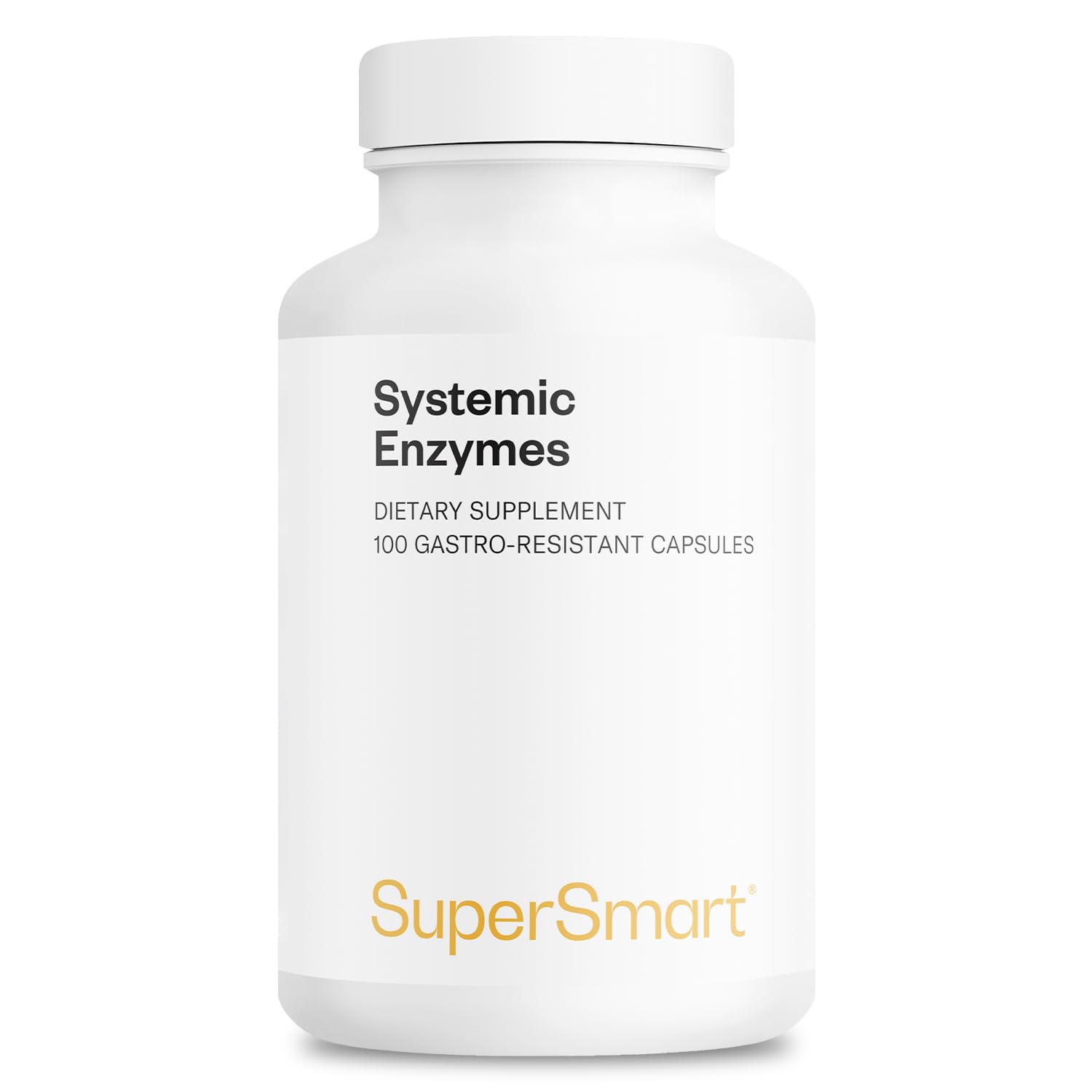 Systemic Enzymes - Puissant Anti-Inflammatoire - 8 Enzymes - SuperSmart | Pancréatine - Bromélaïne - Protéase - Trypsine - Lipase - Papaïne - Peptidase - Chymotrypsine - Vegan - DrCaps™
