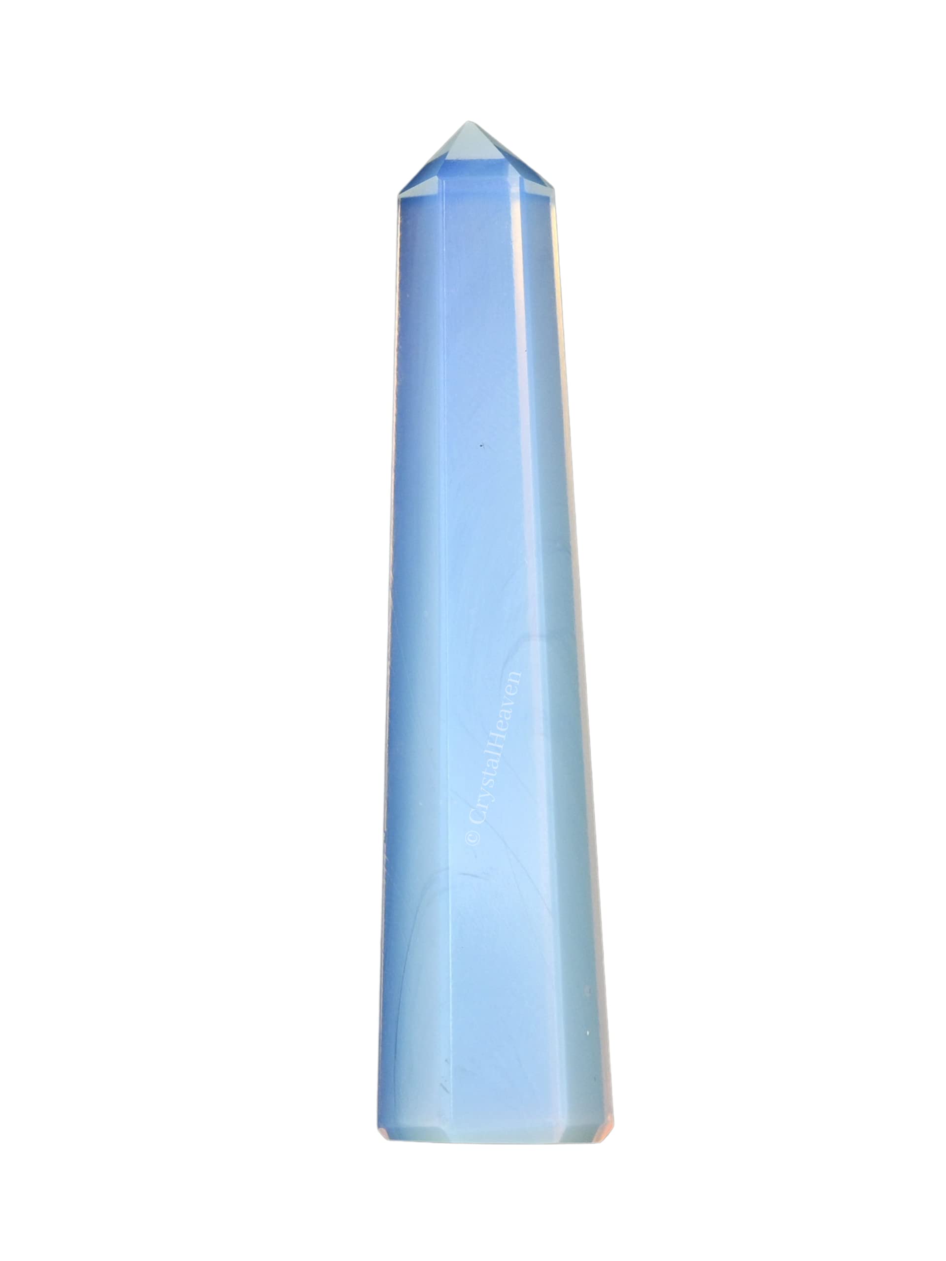 Crystal Heaven Opalite Crystal Tower Obelisk Point For Chakra, Healing And Balancing - Aaa Grade Original Certified Gemstone Agate For Reiki Meditation Yoga Spiritual (2-3 Inches)