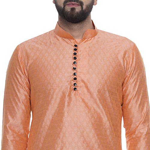 Image of Veera Paridhaan Men's Ethnic Jacquard Printed Long Straight Kurta