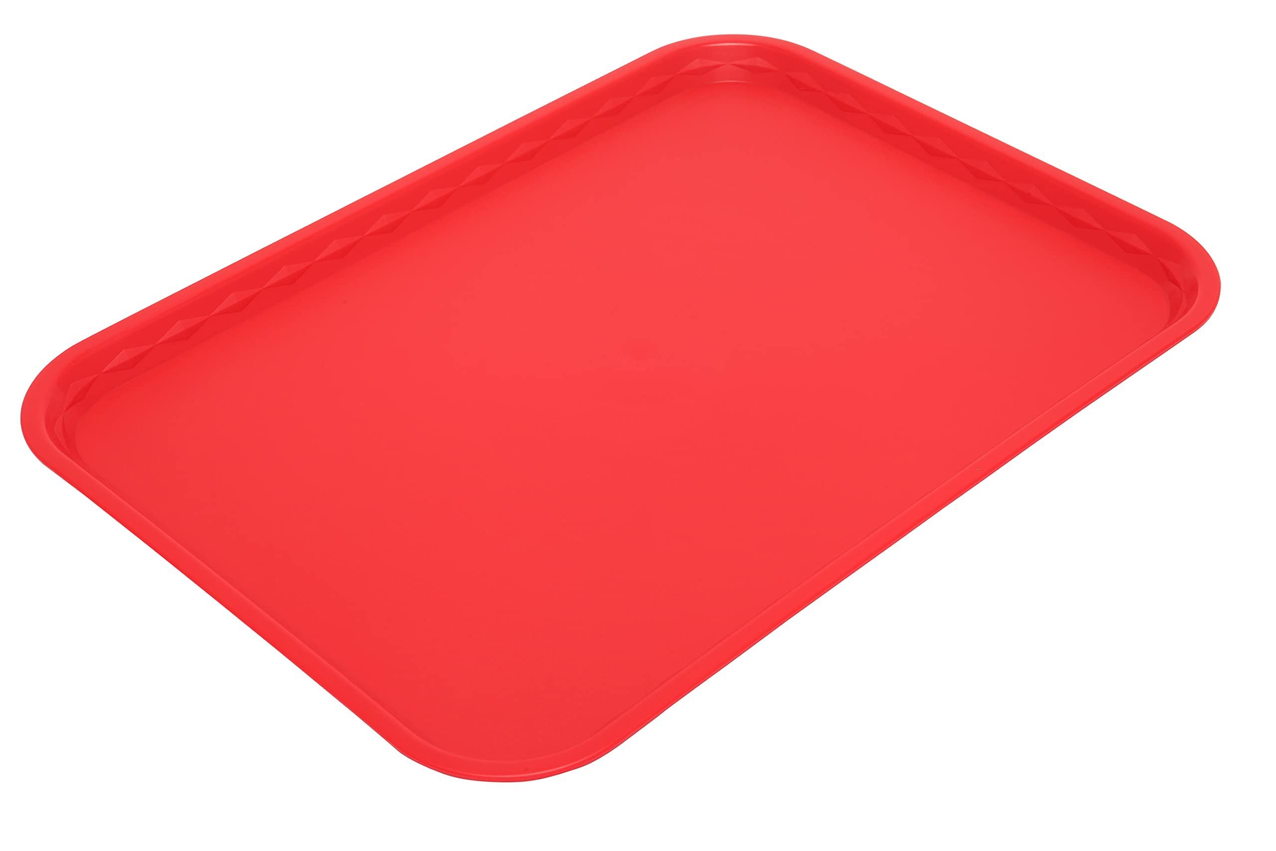 Harfield Flat Serving Tray 41x30cm Red Polypropylene