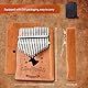 CONJURER Kalimba 17 Key Thumb Piano,Coffee Deer