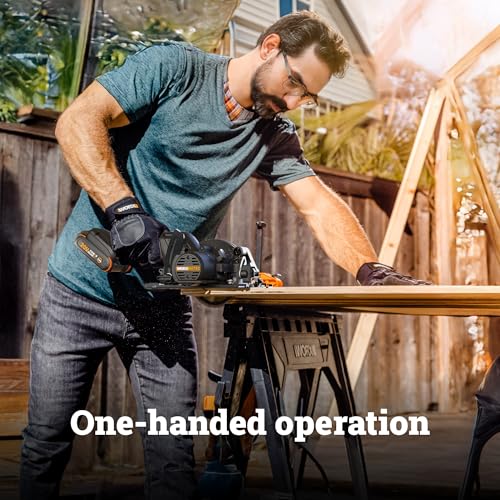 Worx WX531L.9 20V Power Share WORXSAW 4.5" Cordless Compact Circular Saw (Tool Only) - Image 4