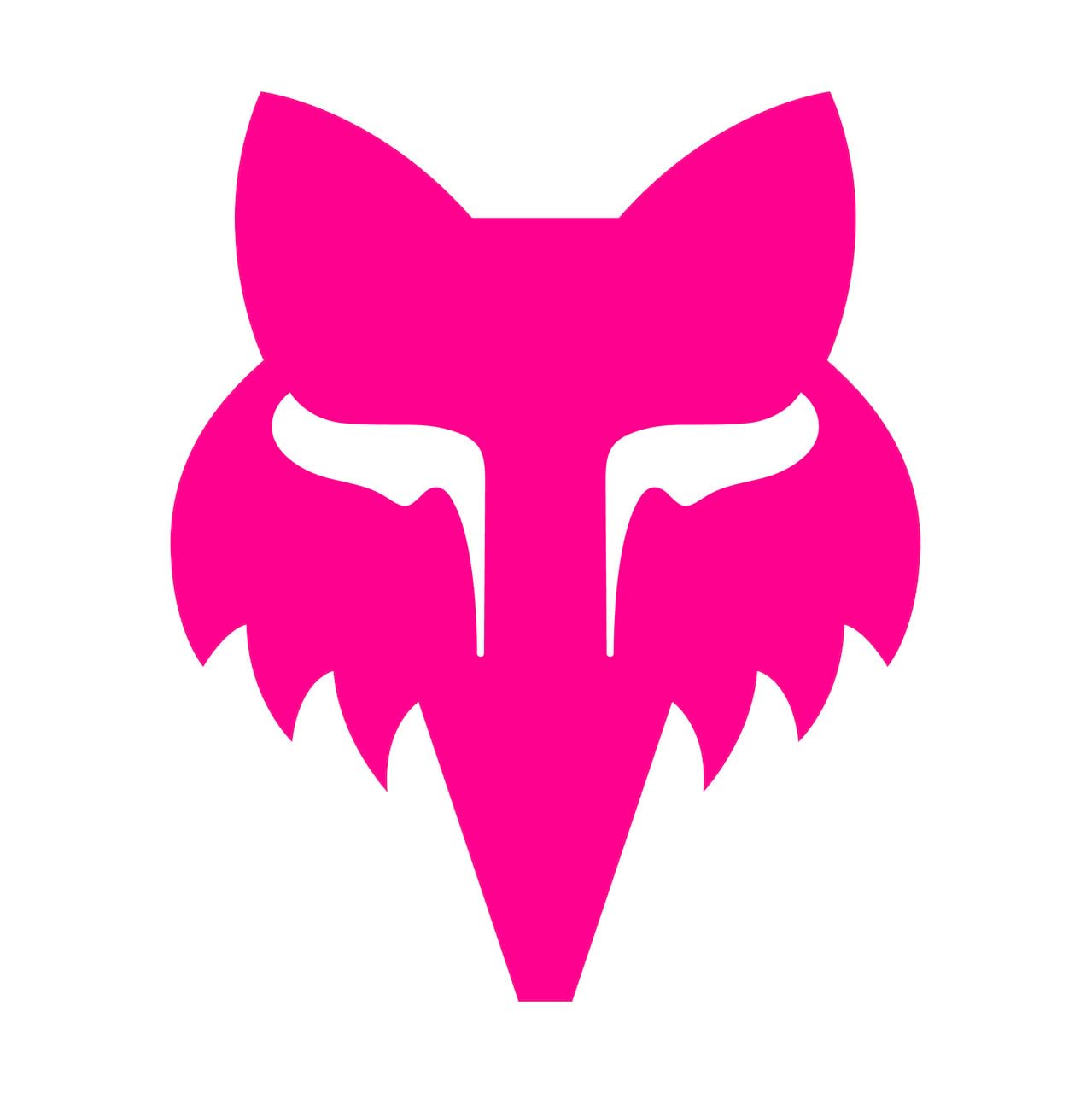Fox Racing Fox Head 7" Sticker, Pink, One Size