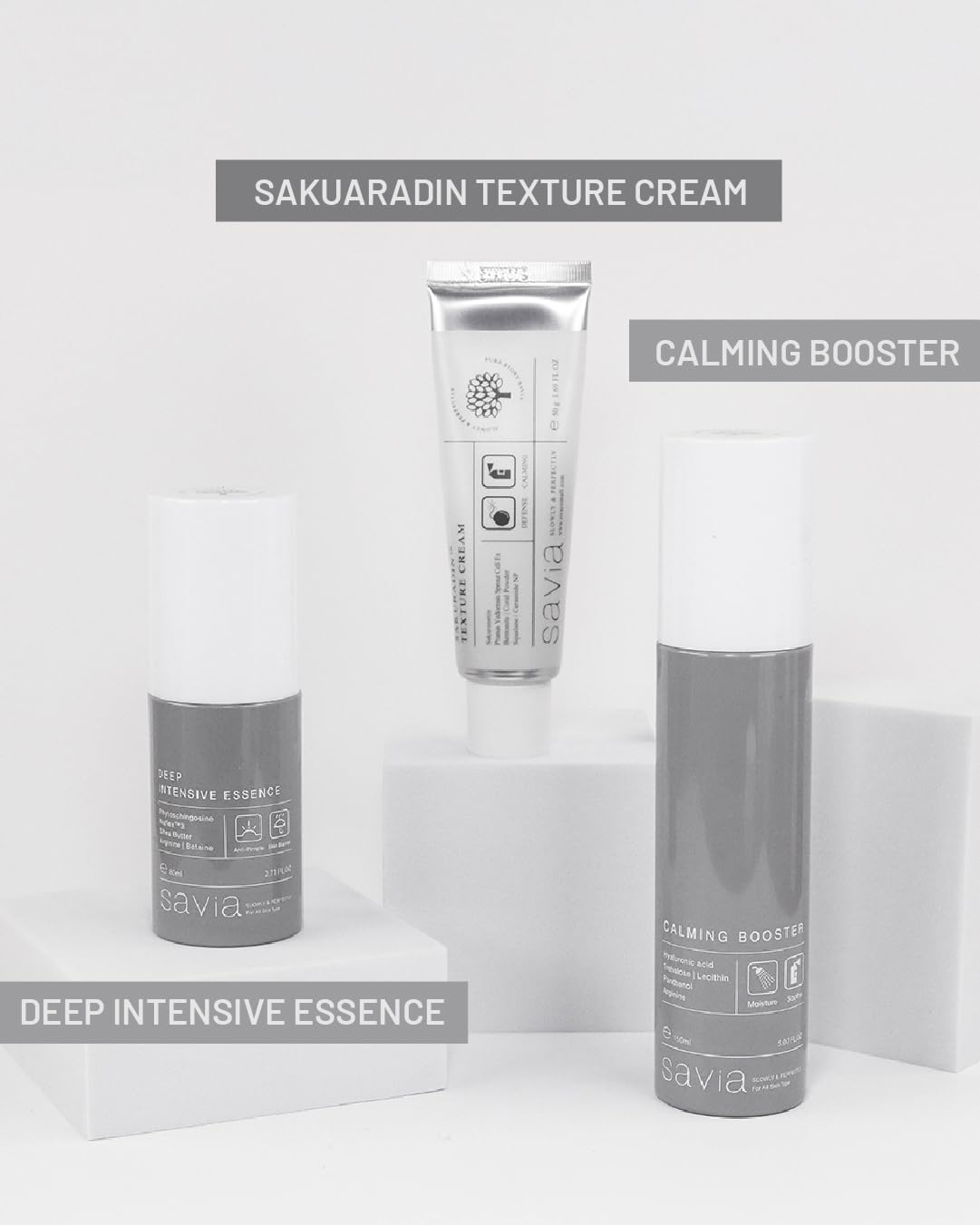 Savia Sakuradin Texture – 50g | Sakuranetin, Seramid, Peptit ve Camellia Yağlı Kore Nemlendirici Yüz Kremi | Kızarıklık Karşıtı, Hassas Ciltler İçin Yatıştırıcı ve Doku Yenileyici Kore Kremi - Ovaco